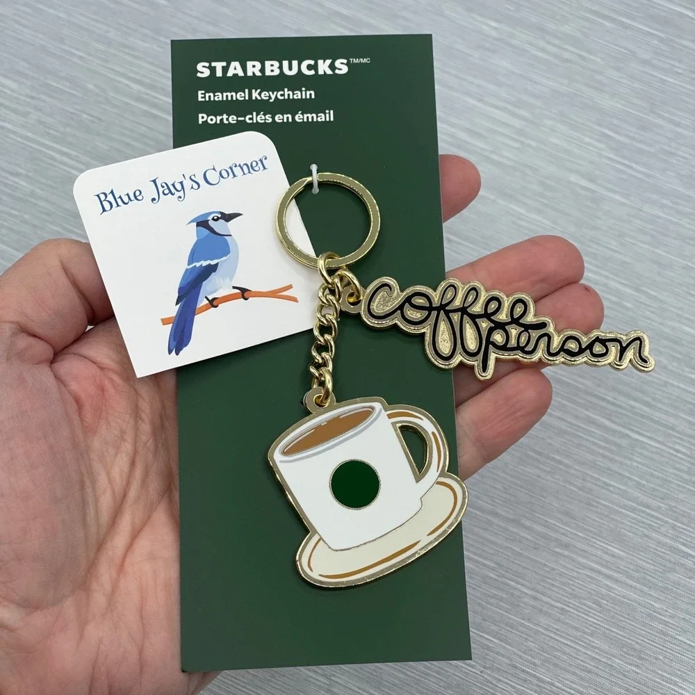 Starbucks Keychain Bag Charm Coffee Person Cup Enamel 2025 Christmas Release